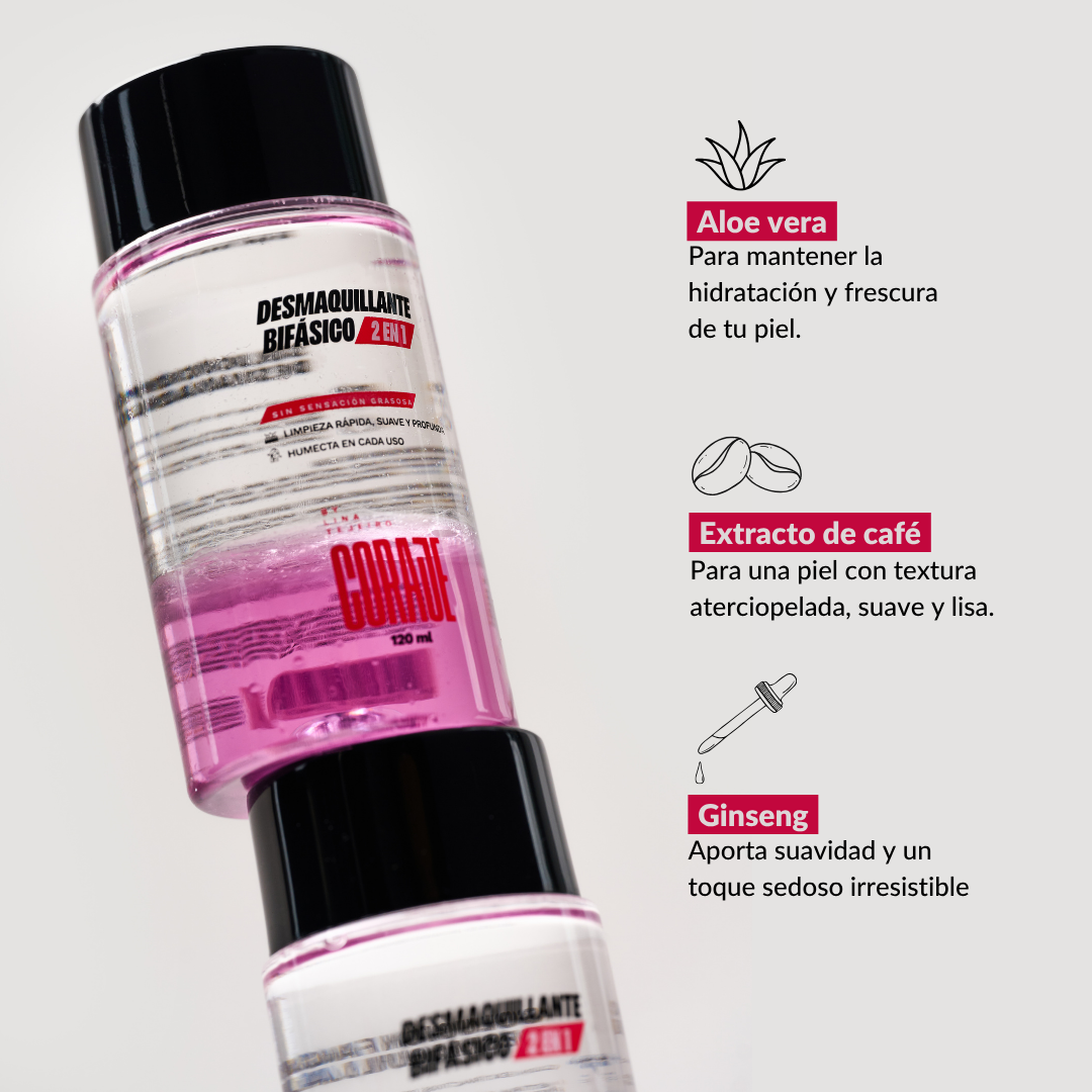 Desmaquillante Bifásico Coraje
