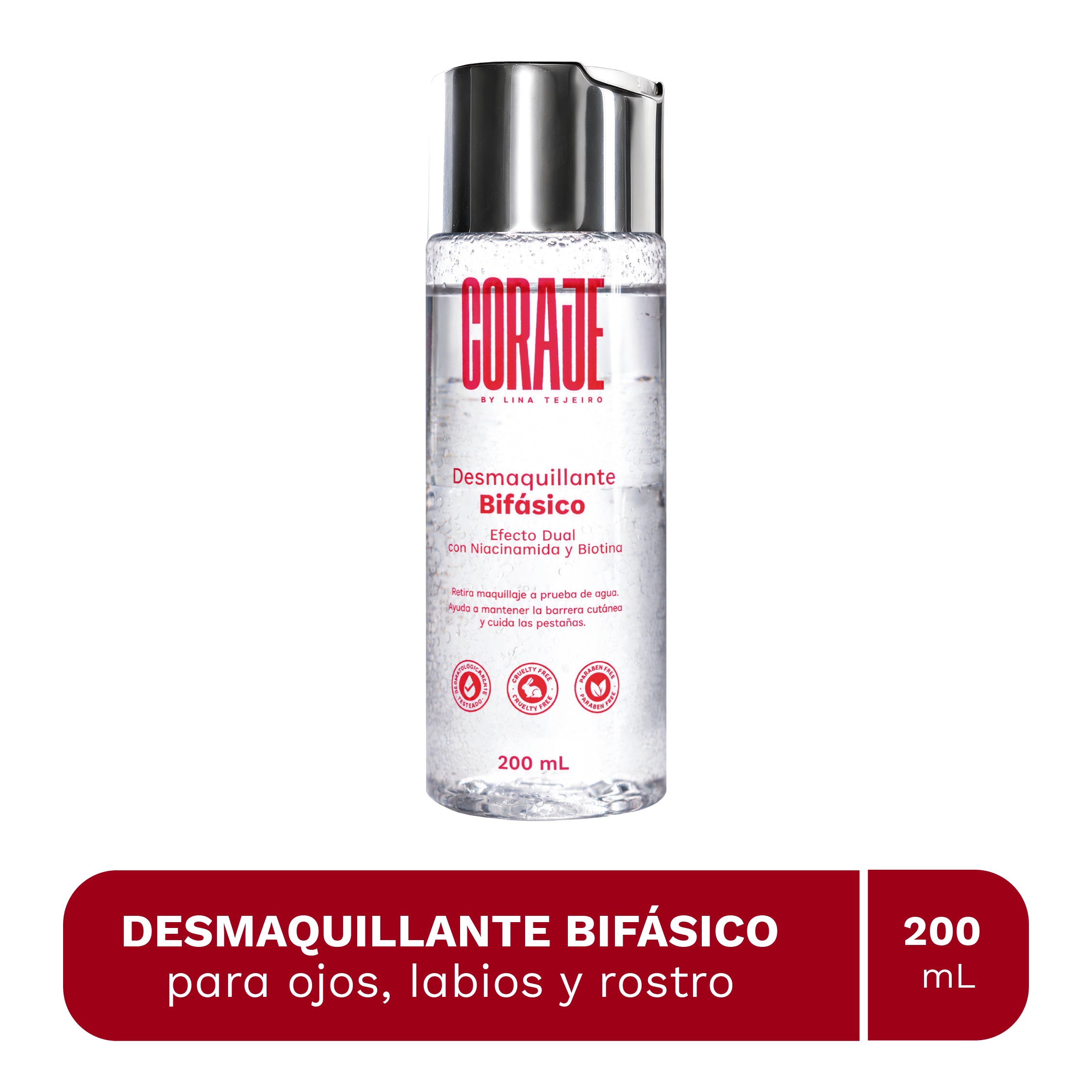 DESMAQUILLANTE BIFÁSICO CORAJE