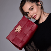 Cartera Roja de cuero Coraje